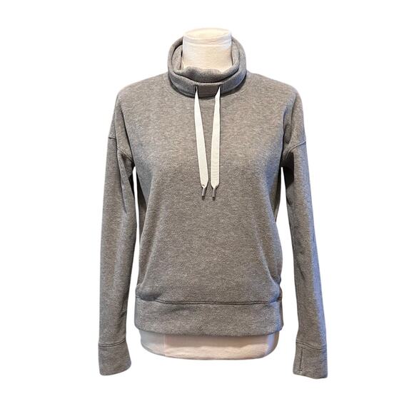 Lululemon Tops - Lululemon Women’s Top Size 4 Gray Go Forward Pullover Cowl Neck Long Sleeves